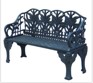 Bàn ghế sắt dài màu xanh lá cây cổ và ghế / Ghế sắt công viên băng ghế dự bị