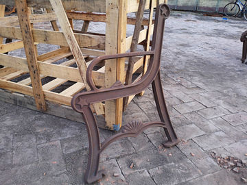 Phòng khách Gỗ Slats Antique Cast Iron Bench kết thúc nghệ thuật Thiết kế chống ăn mòn