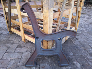 Antique Powder tráng Cast Iron Bench kết thúc và thép Garden Bench Seat