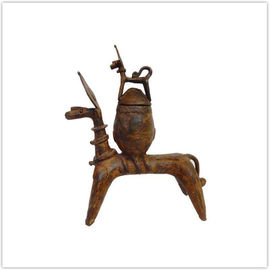 Châu âu Gang Bức Tượng Nhỏ Antique Thủ Công Mỹ Nghệ Bronze Vườn Tượng