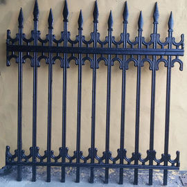 Hàng rào sắt trang trí cổ / Rào cản an toàn cho người đi bộ Hàng rào kim loại tùy chỉnh