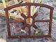Barn Old Cast Iron Windows Trong An Antique cố định mở phong cách H53.5xW72CM