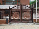 Biệt thự Electroplated Cast Iron Gates / Courtyard Metal Driveway Gates